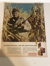 1960s Federal Shotgun Shells Vintage Print Ad Advertisement pa13 - £4.67 GBP