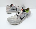 Nike Free RN Flyknit Gray Orange Women Sneaker Running Shoe 831070-005 S... - $26.99