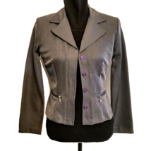 Brioche California Gray Suit Jacket size 3 / 4 Career Blazer NEW NWT - £15.92 GBP