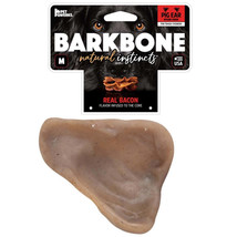 Pet Qwerks Barkbone Natural Instincts Nylon Pig Ear Dog Chew Toy Bacon 1ea/MD - £13.41 GBP