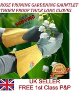 LTG Ladies Gardening Leather Long Gloves Thorn Resistance Garden Work Sa... - $9.25