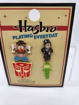 New Hasbro Transformers, Monopoly, Mr. Potato head, glow Funko Enamel Pin Set 4 - £3.72 GBP