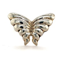 Tiffany &amp; Co Estate Puffed Butterfly Brooch Pin Sterling Silver TIF516 - £230.20 GBP