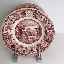 4 Legend British Heritage Italo Belmont Pink 9.2&quot; Pasta/Soup Bowls NEW - $57.37