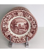 4 Legend British Heritage Italo Belmont Pink 9.2&quot; Pasta/Soup Bowls NEW - $78.46 CAD