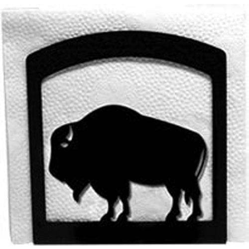 Buffalo Powder-coated Black Metal Napkin Holder Made in USA