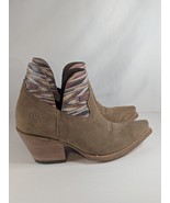 Ariat Ladies Hazel Chimayo Dijon Roughout Western Booties 10046971 Size 9 - $82.04 CAD