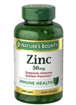Costco kirkland Immune Booster natures bounty zink 50mg 400 ct FAST Shipping - £10.84 GBP