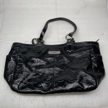 COACH Black Shoulder Tote Bag Purse H1221-F19462 - £29.14 GBP