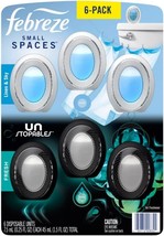 Febreze Small Spaces Air Freshener, 6 Pack, Linen &amp; Sky &amp; Fresh - £43.36 GBP