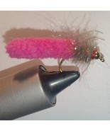 Mop Fly Grey, Pink or Orange size 12 Scud Hook, Dubbed Collar, dozen - $435.71 MXN