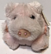 Cushy Critter Plush Pink Pig Arnold 5&quot; Fur Ball Purr-Fection MJC 1990s  - $12.60