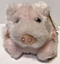 Cushy Critter Plush Pink Pig Arnold 5" Fur Ball Purr-Fection MJC 1990s  - $12.60