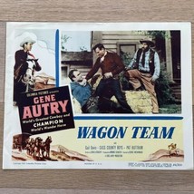 Gene Autry 1952 Wagon Team Lobby Card 11x14 John Cason Pat Buttram - £38.91 GBP