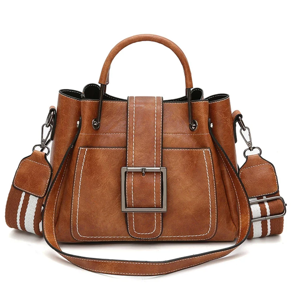 High Quality Leather Women Handbags Fashion Crossbody Bags for Women New... - £93.76 GBP