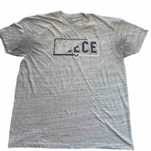 Veece Graphic Heathered T-shirt Men’s XL Grey Short Sleeve Shirt Crew Neck - £11.14 GBP