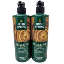 2 Bottles Irish Spring Relaxing Scent Sandalwood Hemp Seed Oil Body Wash 16 Oz. - £16.86 GBP