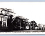 RPPC 2nd Ave Street View Rock Pile Prince Rupert BC Canada Postcard N14 - $35.59