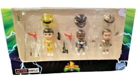 3 Power Rangers Action Figures Black White Yellow by Loyal Subjects NIB - £67.97 GBP