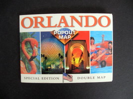 1999 Special Edition Pop-Out Map with Disney, MGM, Universal, Epcot, Orlando FL  - £13.36 GBP