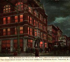 1909 Abraham Hunt House Trenton NJ Illustrated Post Card Co NY Postcard - £7.97 GBP
