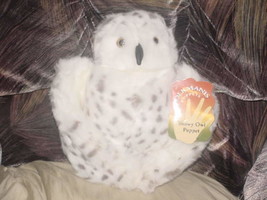12&quot; Snowy Owl Plush Toy Rotating Head Mint With Tags By Folktails Folkmanis - £19.83 GBP