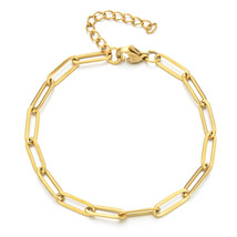 ZMZY Boho Stainless Steel Chain Bracelets For Man Women Gold Color Jewelry DIY O - £11.07 GBP