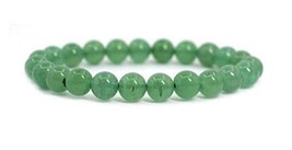 Handmade Green Aventurine Bracelet - Natural Gemstone Beads for Luck &amp; Prosperty - £19.48 GBP