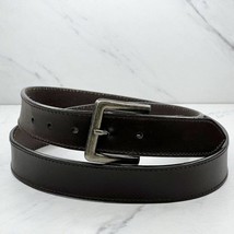Brown Genuine Leather Belt Size 44 Mens - $16.82