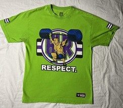 WWE Authentic Wear John Cena Respect Graphic T Shirt Men’s Medium Green - $469.27 MXN