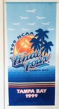 Vintage 1999 NCAA Final Four Tampa Bay Banner Flag 22” X 48” NICE - £15.09 GBP
