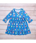 NEW Boutique Baby Shark Girls Long Sleeve Nightgown Pajamas - £6.66 GBP