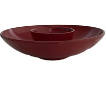 Waechtersbach Chip Dip Bowl Salsa Noble Excellence Germany 13&quot; Candy Red... - $24.98