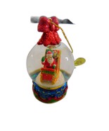 The Danbury Mint The White Christmas Snow Globe Ornament Santa - £14.27 GBP