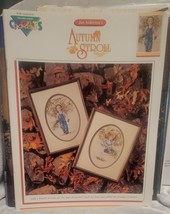Color Charts Autumn Stroll little boy &amp; little girl cross stitch patterns - 1990 - £4.41 GBP