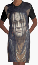 Cowgirl Kim Crow Indian Graphic Tee Dress - XLarge Only - £55.77 GBP