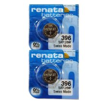 Renata 396 SR726W Batteries - 1.55V Silver Oxide 396 Watch Battery (10 Count) - £3.96 GBP+