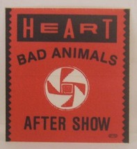 Heart (Ann &amp; Nancy Wilson) - Vintage Original Concert Tour Cloth Backstage Pass - £7.97 GBP