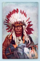 Chief Black Thunder Raphael Tuck 2171 Native American UNP DB Postcard N10 - $13.32