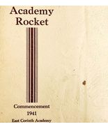 East Corinth Academy Rocket 1941 Maine Publication Commencement Book PB ... - $52.55 CAD