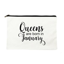 Queen Born In January Women Makeup Bags Travel Cosmetic Case Toiletries Organize - £6.77 GBP
