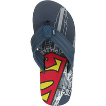 Superman Men&#39;s Flip Flops Sandals Shoes Sizes S 7-8 or M 9-10 NWT - £8.28 GBP