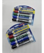 (2) Expo Dry Erase Markers Chisel Tip 5pk Blue BLK Red Purple Green COMB... - $10.87 CAD