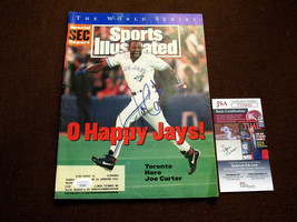 Joe Carter 1993 Wsc Toronto Blue Jays Signed Auto 93 Sports Illustrated Mag Jsa - £93.41 GBP