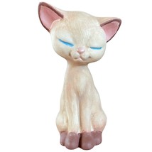 Siamese Cat Hand Painted Vintage Craft Project 6 inches tall - £27.77 GBP