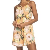 Roxy Golden Sunray Again Dress Toasted Nut Bloom Boogie Floral Size Small - £22.37 GBP