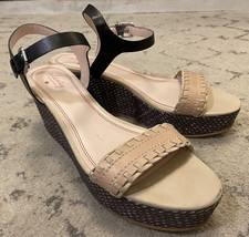 Plenty By Tracy Reese Anthropologie Polly Platform Wedge Leather Sandals... - $30.20
