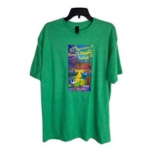 Gilden Unisex Shirt Adult Size XL 2022 Shrimp &amp; Petroleum Festival Green S&amp;P Tee - £17.35 GBP
