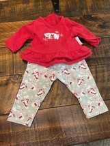 American Girl Bitty Baby Doll Playful Polar Bear Christmas Pajamas Set - £11.93 GBP