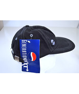 NEW Pepsi Cola Logo Generation Next All Black Baseball Hat Cap Cotton Vtg - $24.32 CAD